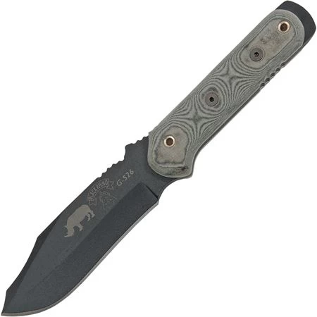 TOPS Knives TOPS 101 Black Rhino Fixed Blade Knife