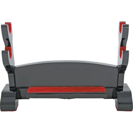 Paul Chen 1213 Sword Stand With Wood Construction & Black Lacquer Finish