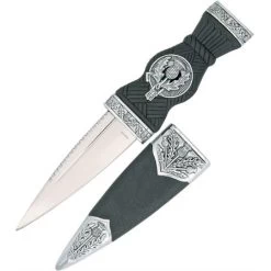 China Made 210549 Scottish Dirk Fixed Blade Knife With Black Composition Handle