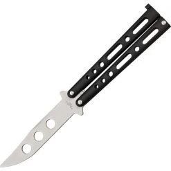 Benchmark 006 Balisong Trainer Fixed Blade Knife With Black Metal Handle