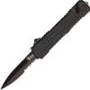 Schrade OTF3BS Viper Out The Front Assisted Opening Folding Knife With Black Handle