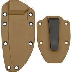 ESEE 40CBC Model 3 Sheath With Molded Coyote Brown Zytel Construction & Boot Clip