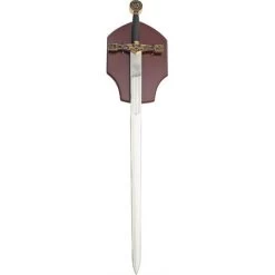 China Made M2926 Excalibur Sword With Black And Gold Metal Handle