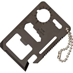 China Made MI118B Survival Card With Black Finish Stainless Construction