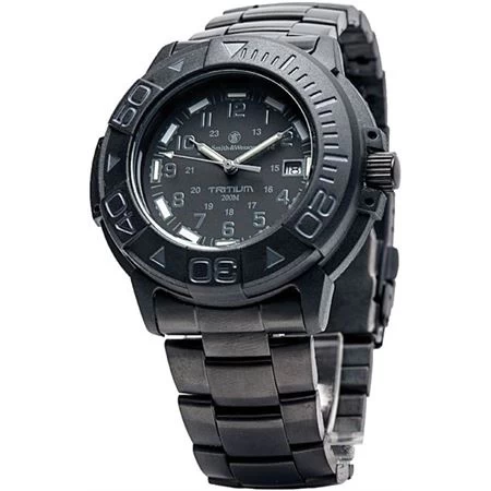 Smith & Wesson 900BLK Smith Tritium Dive Watch With Black Rubber Strap