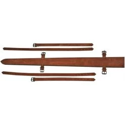 Pakistan 660231 Brown Suede Leather Sheath With Shoulder And Leg Straps