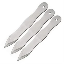 China Made 21116103 Throwing Fixed Blade Knife With Stainless Construction - 3 Piece Set