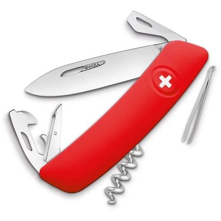 Swiza 3000 D03 Swiss Pocket Knife With Red Handle