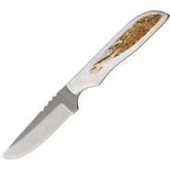 Anza SP3FE Full Tang Standard Edge Fixed Blade Knife With Elk Bone Handle