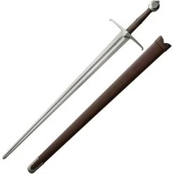 Dragon King 36040 Dragon King Sword Tourney Hand And Half With Brown Wood Scabbard