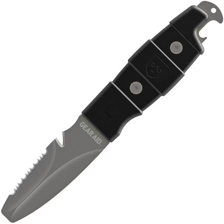 Gear Aid 62060 AKUA Paddle/Dive Knife With Black Handle