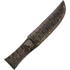 Sheaths 1194 Fits Up To 6 Inch Crocodile Pattern Fixed Blade Belt Sheath With Leather Construction