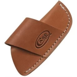 Case 50232 Side Draw Belt Sheath With Brown Leather Construction - Large
