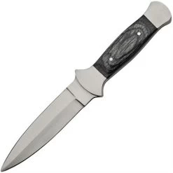 Pakistan 3403 Boot Double Edge Stainless Blade Knife With Black Pakkawood Handle