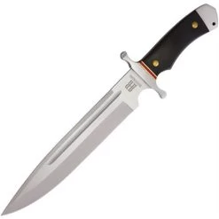 Rough Rider 1730 Highland Stonewash Finish Stainless Blade Knife With Black G10 Handle