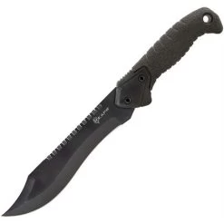 Reaper 11001 Tac Bowie Clip Point Blade Knife With Black TPR Handle