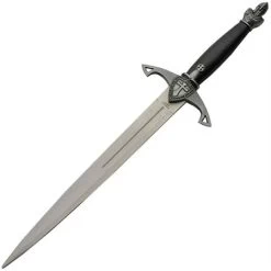 China Made 211445SL Knights Dagger With Black And Gray Synthetic Handle