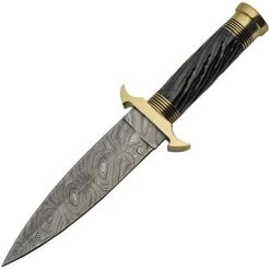 Damascus 1236BK Twisted Horn Dagger