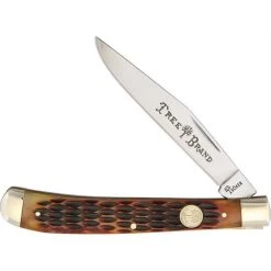 Boker 110735 Slim Line Trapper Brown Bone