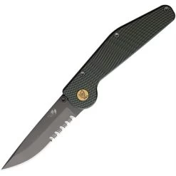 GT Knives 112 Auto Button Lock DP Serrated